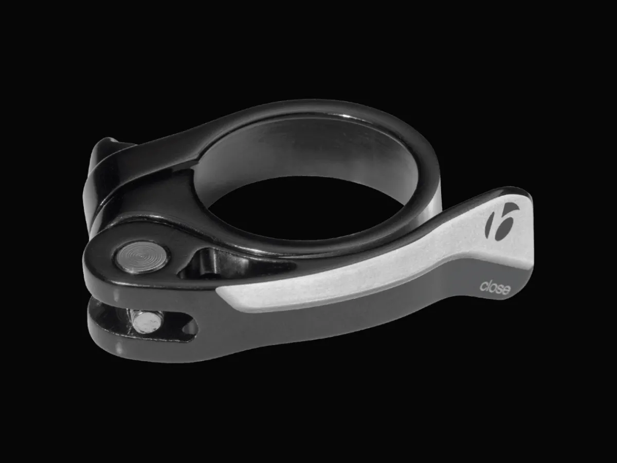 Trek Bikes Bontrager carbon-vriendelijke zadelpenklem met snelspanner Black Best