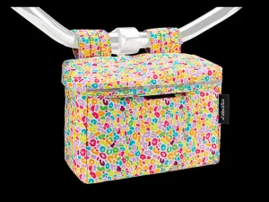 Trek Bikes Electra Leopard Handlebar Bag with Lid White/Light Purple New