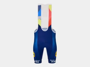 Trek Bikes Santini Lidl-Trek Replica fietsbroek met bretels Dark Blue/Yellow Discount