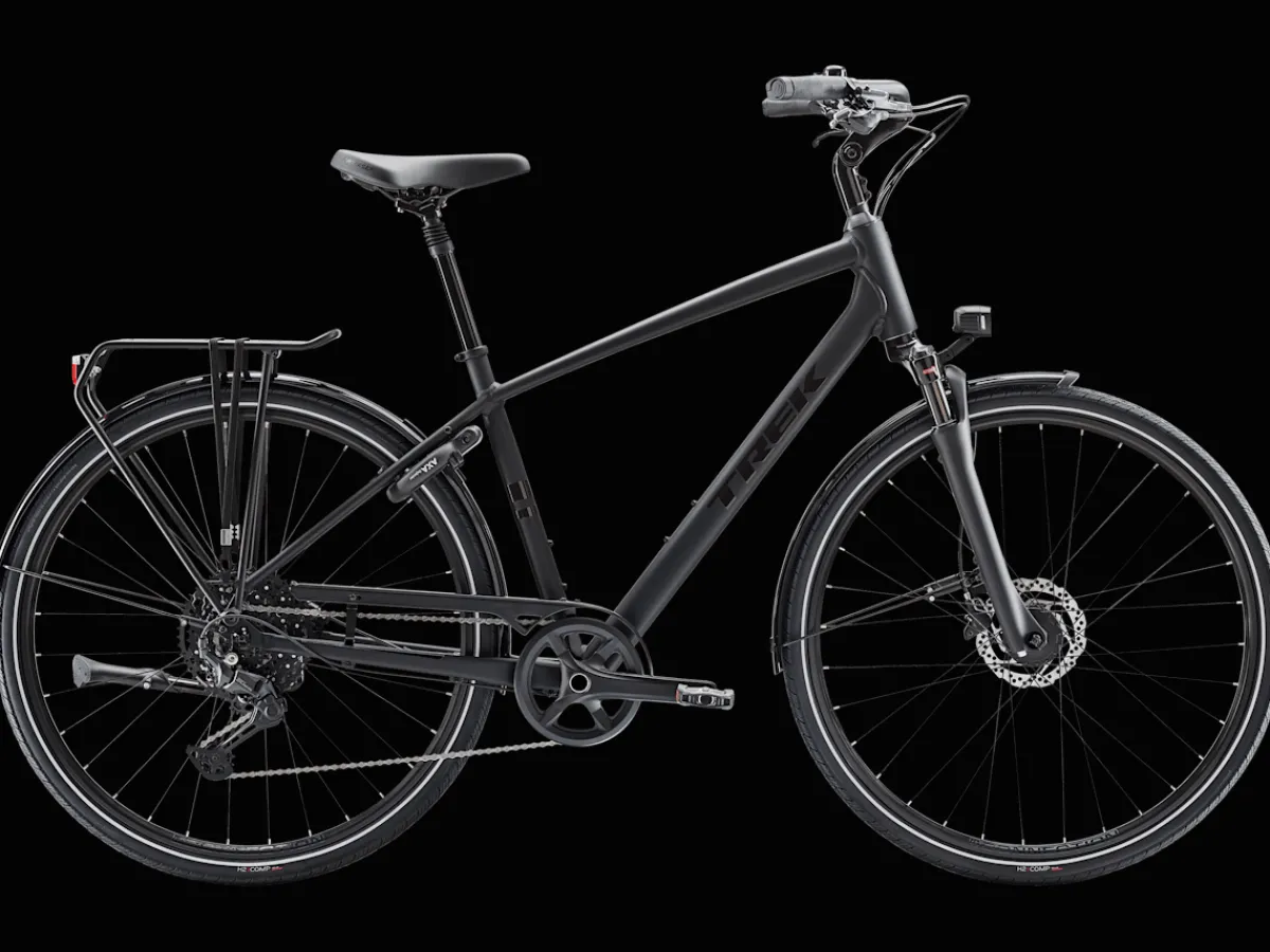 Trek Bikes Verve 3 Equipped Matte Trek Black Best Sale
