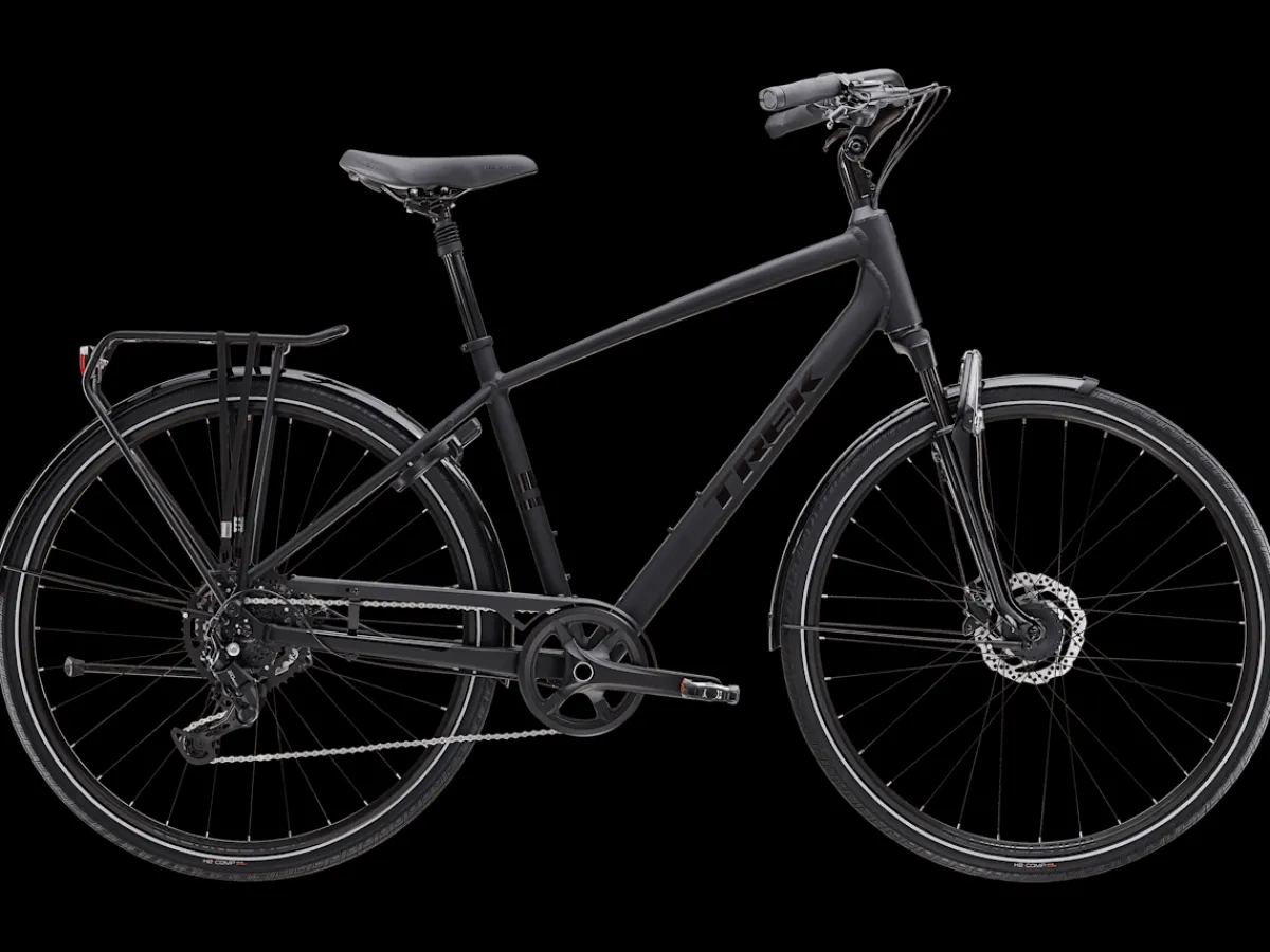 Trek Bikes Verve 3 Equipped Matte Trek Black Fashion